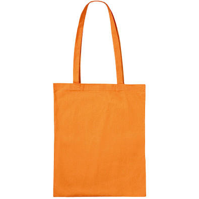 Einkaufstasche Baumwolle, lange Henkel, orange