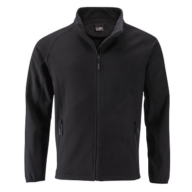 JAMES & NICHOLSON Herren Softshell-Jacke Promo, schwarz, XXL