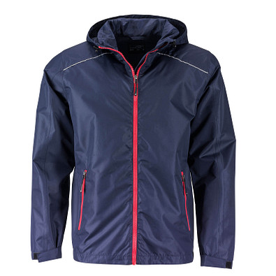 JAMES & NICHOLSON Herren Regenjacke Basic, Herren, dunkelblau, L