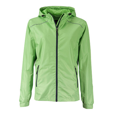 JAMES & NICHOLSON Damen Regenjacke Basic, grün, L