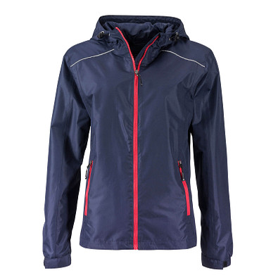 JAMES & NICHOLSON Damen Regenjacke Basic, dunkelblau, L