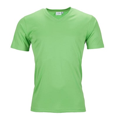 JAMES & NICHOLSON Herren Funktions T-Shirt Active, grün, M