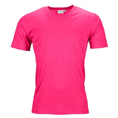 JAMES & NICHOLSON Herren Funktions T-Shirt Active, pink, M