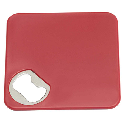 Untersetzer mit Flaschenöffner, Rot