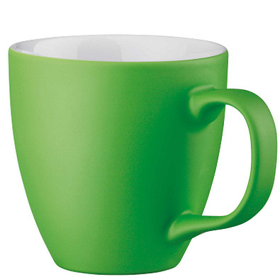 Porzellantasse Lorena, 450 ml, reflexgrün