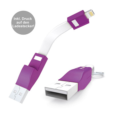 Ladekabel 2in1 ZWEINS® PLUS, Purple (Pantone Purple C)