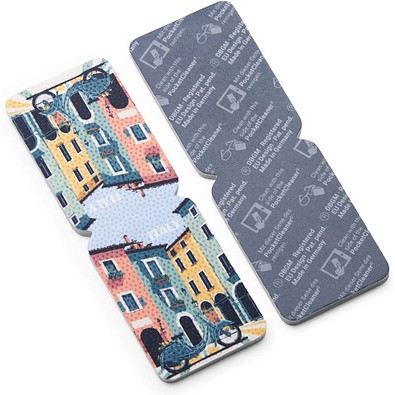 POLYCLEAN kleines Microfasertuch PocketCleaner, inkl. Druck