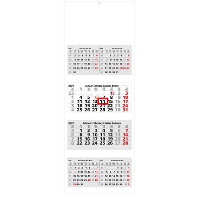 Geiger-Notes 6-Monats-Wandkalender 2026, inkl. Druck