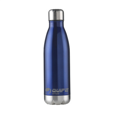 Edelstahl-Trinkflasche Design 500ml, Blau Edelstahl-Trinkflasche Design 500ml, Blau