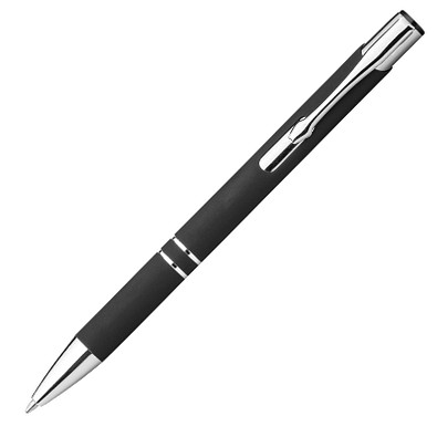 LANCE® Softtouch Metallkugelschreiber Santa Cruz, blaue Mine, schwarz