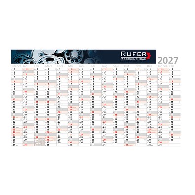 15-Monats-Wandplaner Jumbo 2026 inkl. Digitaldruck