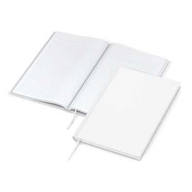 Geiger-Notes Notizbuch, DIN A5, kariert, weiß-matt