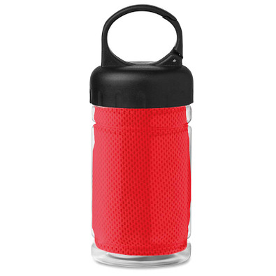 Erfrischungs-Handtuch in der Flasche, Rot Erfrischungs-Handtuch in der Flasche, Rot