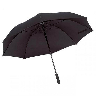 Automatik-Golfschirm Windproof, Schwarz