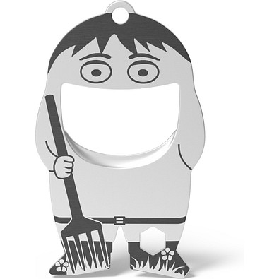 FLASCHENÖFFNER fred farmer, silber