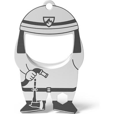 FLASCHENÖFFNER fred firefighter, silber