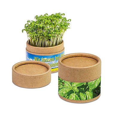 Pflanz-Cup inkl. Samen - Basilikum, inkl. Druck, individuell