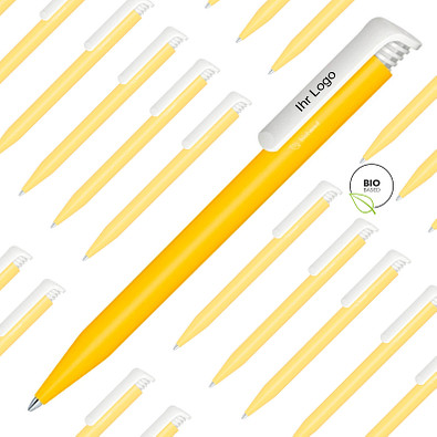 Spar-Preis senator® Druck-Kugelschreiber Super Hit Bio, 500 Teile, inkl. 1-fbg. Druck, blaue Mine, gelb Spar-Preis senator® Druck-Kugelschreiber Super Hit Bio, 500 Teile, inkl. 1-fbg. Druck, blaue Mine, gelb