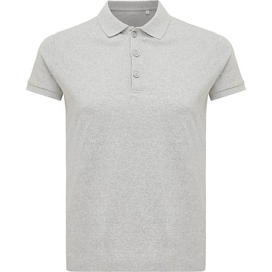Iqoniq Yosemite Damen Piqué-Poloshirt aus rec. Baumwolle, heather grey, L