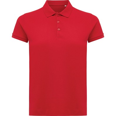 Iqoniq Yosemite Damen Piqué-Poloshirt aus rec. Baumwolle, rot, L
