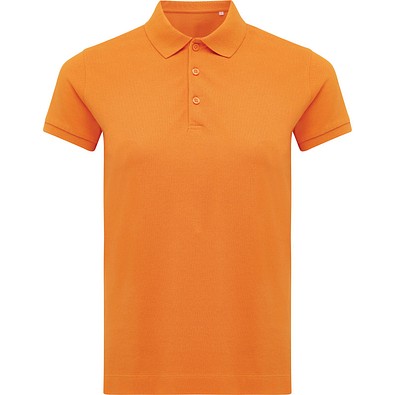 Iqoniq Yosemite Damen Piqué-Poloshirt aus rec. Baumwolle, orange, L