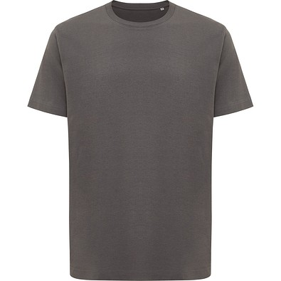 Iqoniq Kakadu relaxed T-Shirt aus recycelter Baumwolle, anthrazit, L