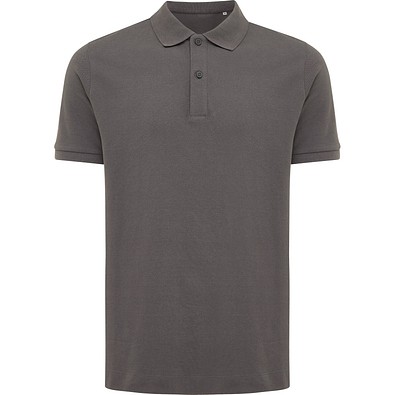 Iqoniq Yosemite Piqué-Poloshirt aus recycelter Baumwolle, anthrazit, M
