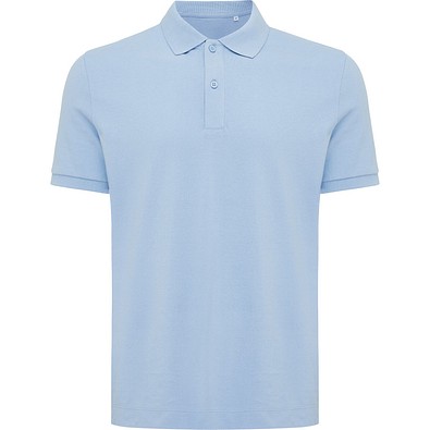 Iqoniq Yosemite Piqué-Poloshirt aus recycelter Baumwolle, sky blue, XS
