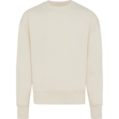 Iqoniq Kruger Relax-Rundhals-Sweater aus recycelt. Baumwolle, natural raw, XL
