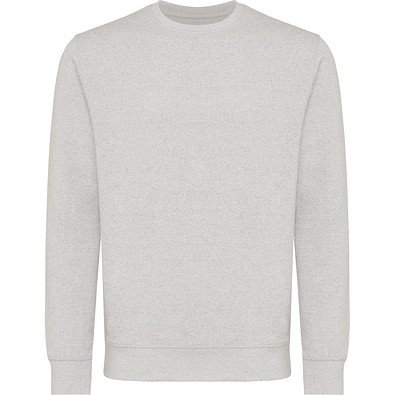 Iqoniq Etosha Lightweight Sweater aus recycelter Baumwolle, light heather grey, XXS