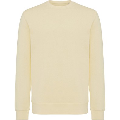 Iqoniq Etosha Lightweight Sweater aus recycelter Baumwolle, cream yellow, XXS
