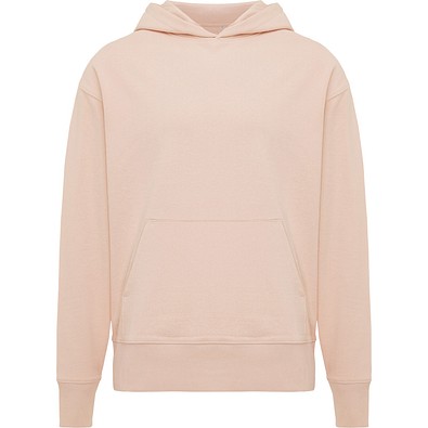 Iqoniq Yoho Relax-Hoodie aus recycelter Baumwolle, peach nectar, L