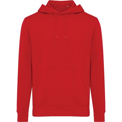 Iqoniq Rila Lightweight Hoodie aus recycelter Baumwolle, rot, XXS
