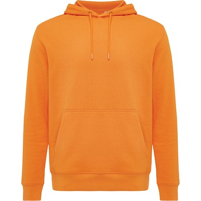 Iqoniq Rila Lightweight Hoodie aus recycelter Baumwolle, orange, XL