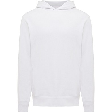Iqoniq Yengo Hoodie mit Seitentaschen aus rec. Baumwolle, recycled white, L