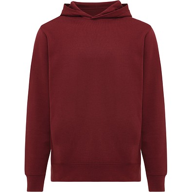 Iqoniq Yengo Hoodie mit Seitentaschen aus rec. Baumwolle, burgunderrot, L