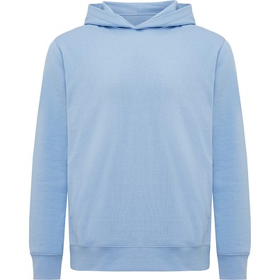 Iqoniq Yengo Hoodie mit Seitentaschen aus rec. Baumwolle, sky blue, L