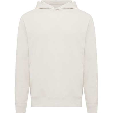 Iqoniq Yengo Hoodie mit Seitentaschen aus rec. Baumwolle, ivory white, L