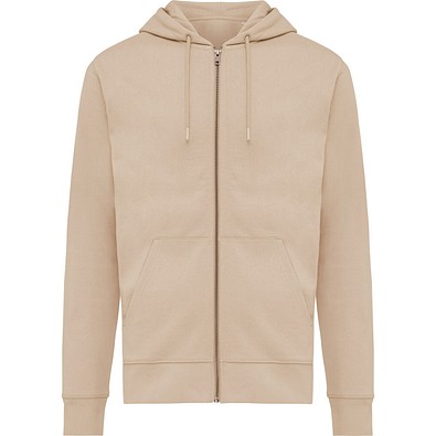 Iqoniq Abisko Zip-Kapuzenpullover aus recycelter Baumwolle, desert, M