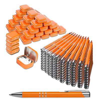 Werbe-Sparset Give-away, 150-tlg., inkl. Druck, orange