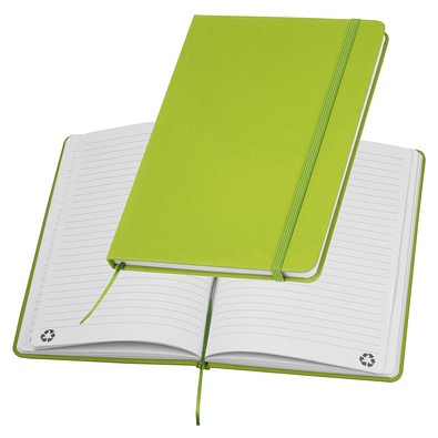 A5 Notizbuch aus Recyclingpapier , apfelgrün