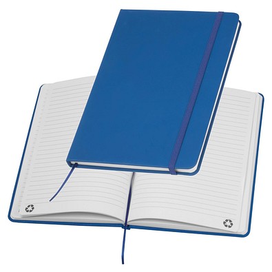 A5 Notizbuch aus Recyclingpapier , blau
