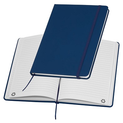 A5 Notizbuch aus Recyclingpapier , dunkelblau