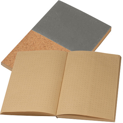 A5 Notizbuch Kork, grau