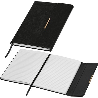 A5 Notizbuch mit Magnetverschluss JOSEPH, schwarz