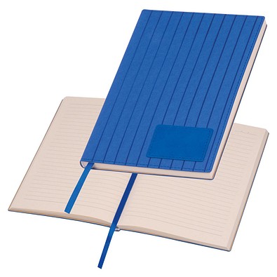 A5 Notizbuch mit Softcover, blau