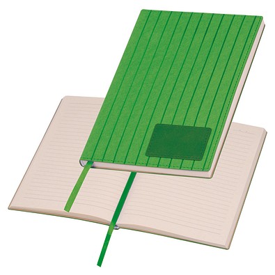 A5 Notizbuch mit Softcover, grün