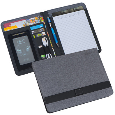 A5 Schreibmappe Carvin,grau A5 Schreibmappe Carvin,grau