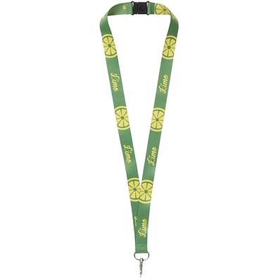 Addie Sublimation Lanyard mit Sicherheitsverschluss, schwarz, 20mm