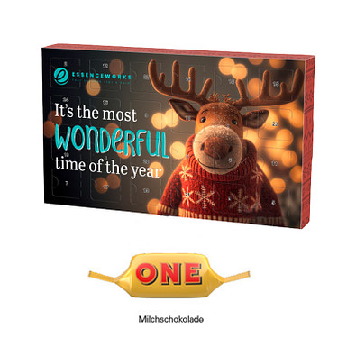 Adventskalender Eco L, Toblerone Tiny, inkl. Druck